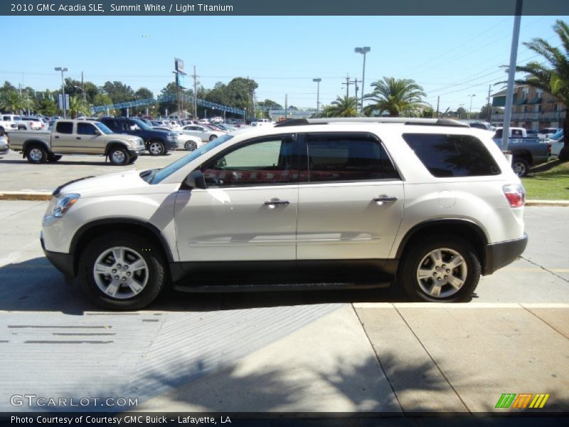 Summit White / Light Titanium 2010 GMC Acadia SLE
