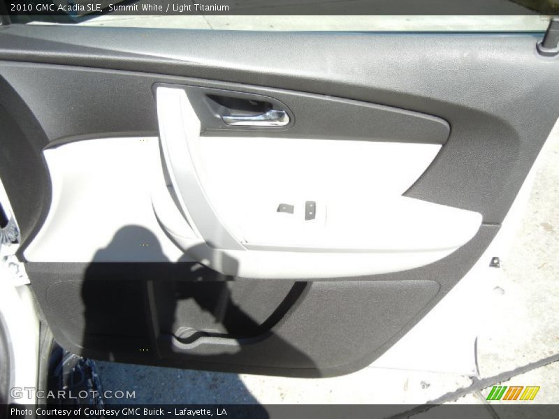 Summit White / Light Titanium 2010 GMC Acadia SLE