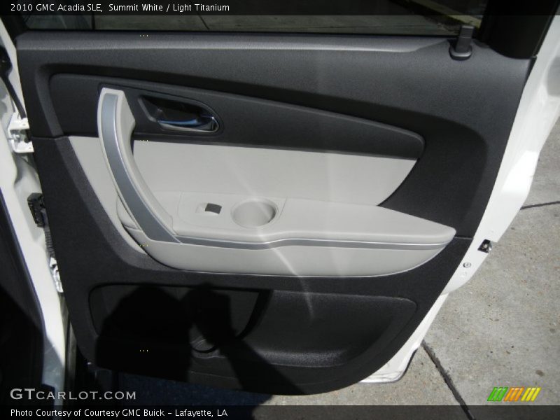 Summit White / Light Titanium 2010 GMC Acadia SLE