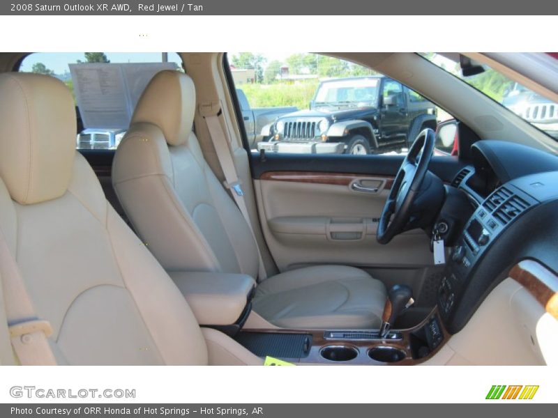 Red Jewel / Tan 2008 Saturn Outlook XR AWD