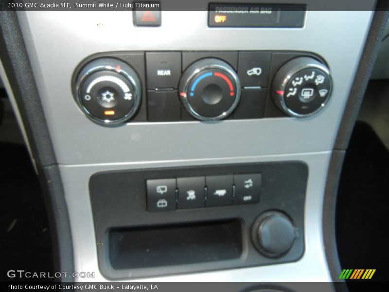 Summit White / Light Titanium 2010 GMC Acadia SLE