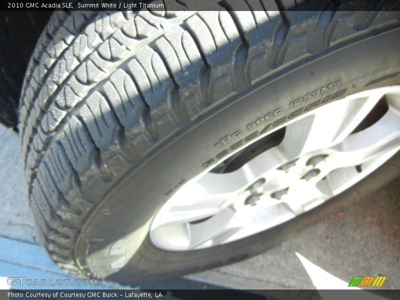 Summit White / Light Titanium 2010 GMC Acadia SLE
