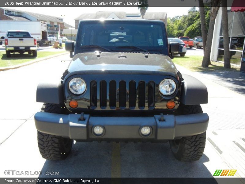 Black / Dark Slate Gray/Medium Slate Gray 2009 Jeep Wrangler Unlimited X