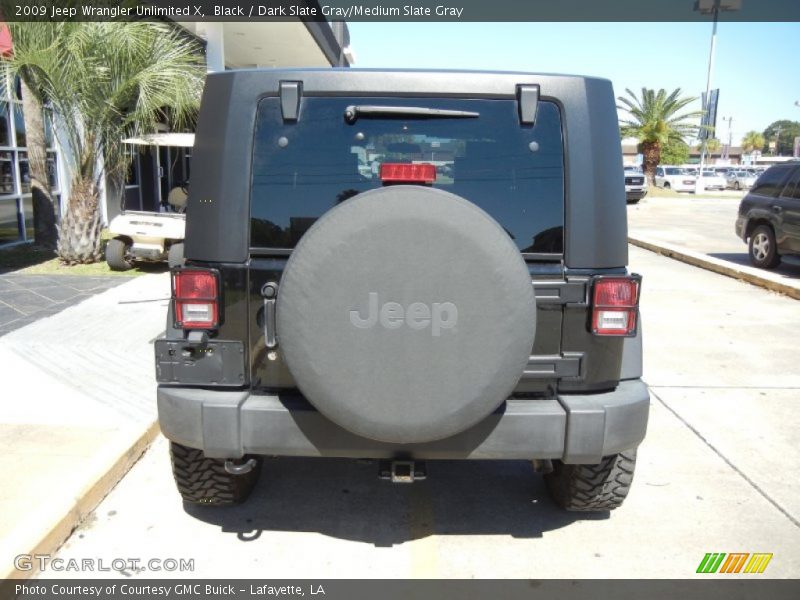 Black / Dark Slate Gray/Medium Slate Gray 2009 Jeep Wrangler Unlimited X