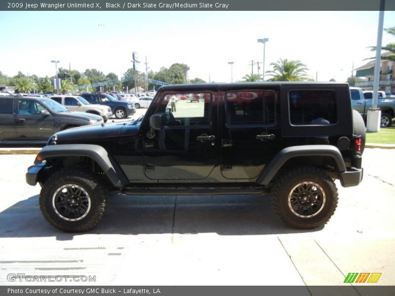 Black / Dark Slate Gray/Medium Slate Gray 2009 Jeep Wrangler Unlimited X