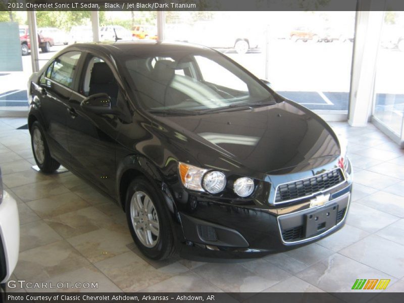 Black / Jet Black/Dark Titanium 2012 Chevrolet Sonic LT Sedan