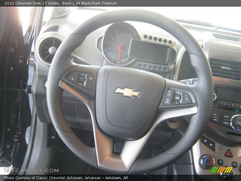 Black / Jet Black/Dark Titanium 2012 Chevrolet Sonic LT Sedan