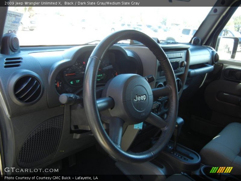 Black / Dark Slate Gray/Medium Slate Gray 2009 Jeep Wrangler Unlimited X