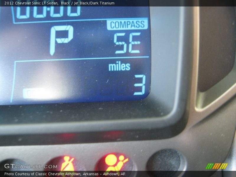 Black / Jet Black/Dark Titanium 2012 Chevrolet Sonic LT Sedan