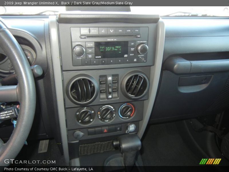 Black / Dark Slate Gray/Medium Slate Gray 2009 Jeep Wrangler Unlimited X