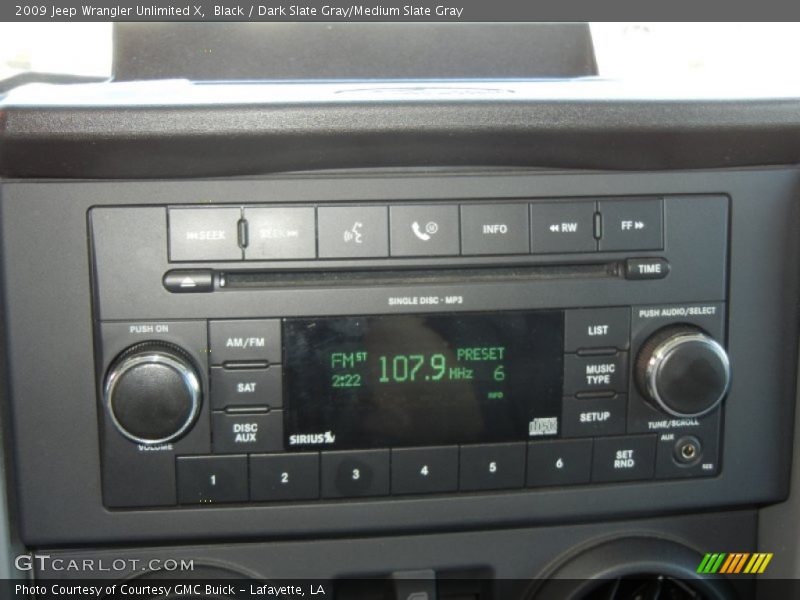 Black / Dark Slate Gray/Medium Slate Gray 2009 Jeep Wrangler Unlimited X