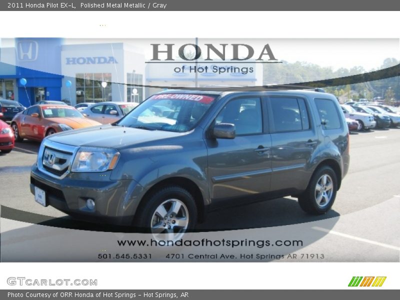 Polished Metal Metallic / Gray 2011 Honda Pilot EX-L