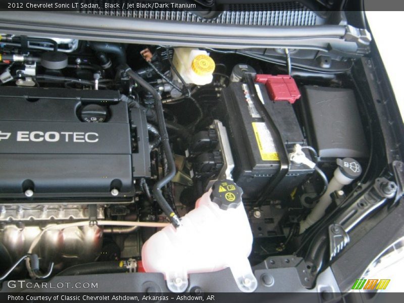  2012 Sonic LT Sedan Engine - 1.8 Liter DOHC 16-Valve VVT 4 Cylinder