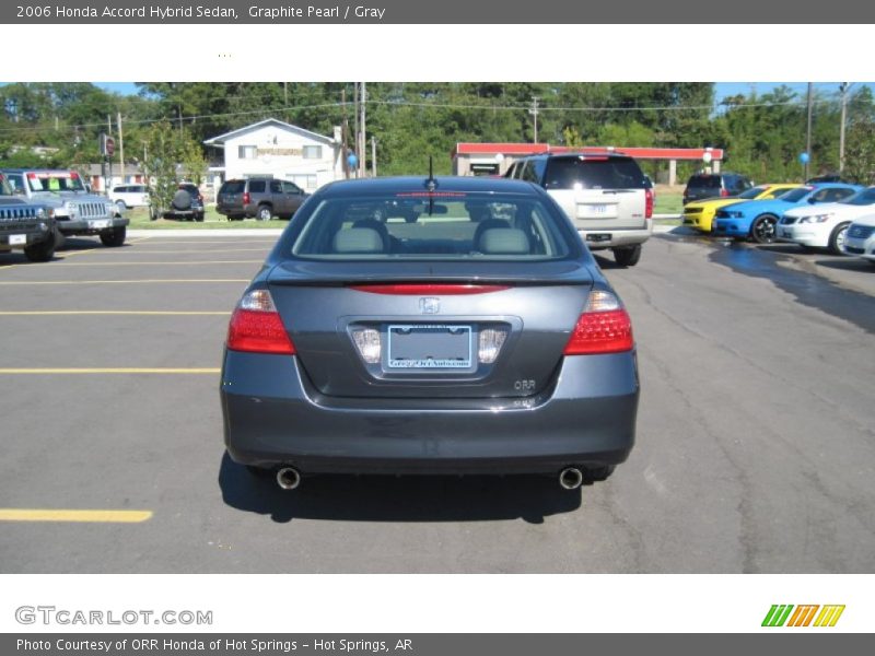 Graphite Pearl / Gray 2006 Honda Accord Hybrid Sedan