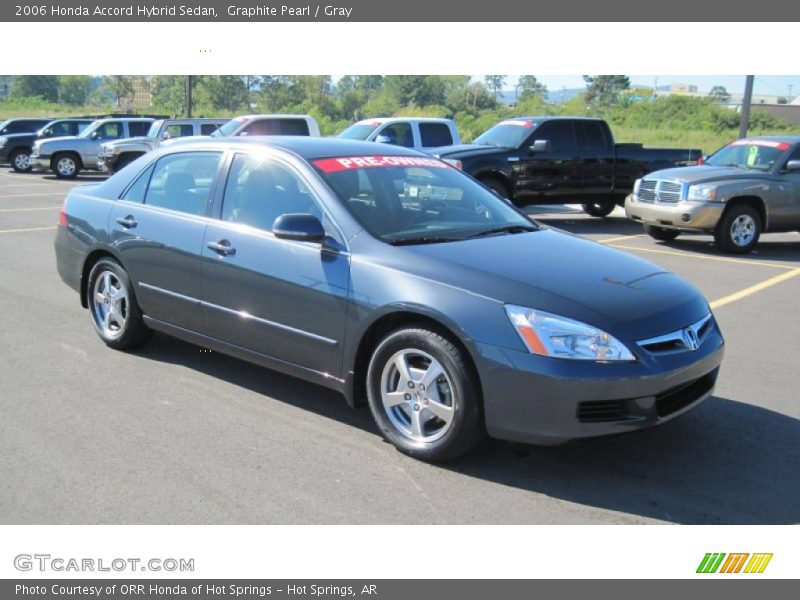 Graphite Pearl / Gray 2006 Honda Accord Hybrid Sedan