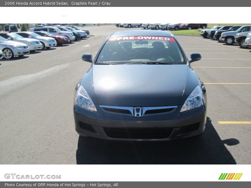 Graphite Pearl / Gray 2006 Honda Accord Hybrid Sedan