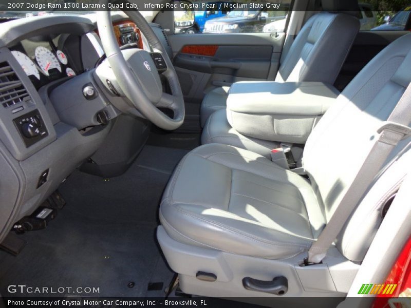 Inferno Red Crystal Pearl / Medium Slate Gray 2007 Dodge Ram 1500 Laramie Quad Cab