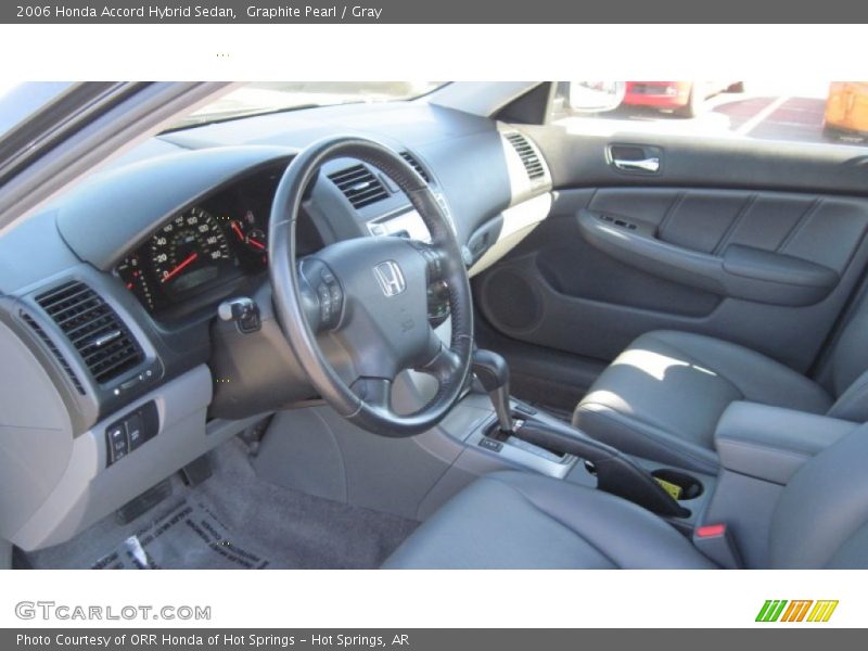Graphite Pearl / Gray 2006 Honda Accord Hybrid Sedan