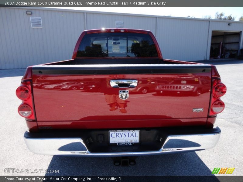 Inferno Red Crystal Pearl / Medium Slate Gray 2007 Dodge Ram 1500 Laramie Quad Cab