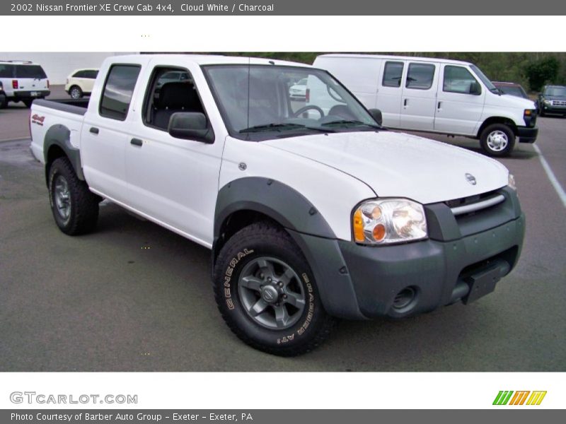 Cloud White / Charcoal 2002 Nissan Frontier XE Crew Cab 4x4