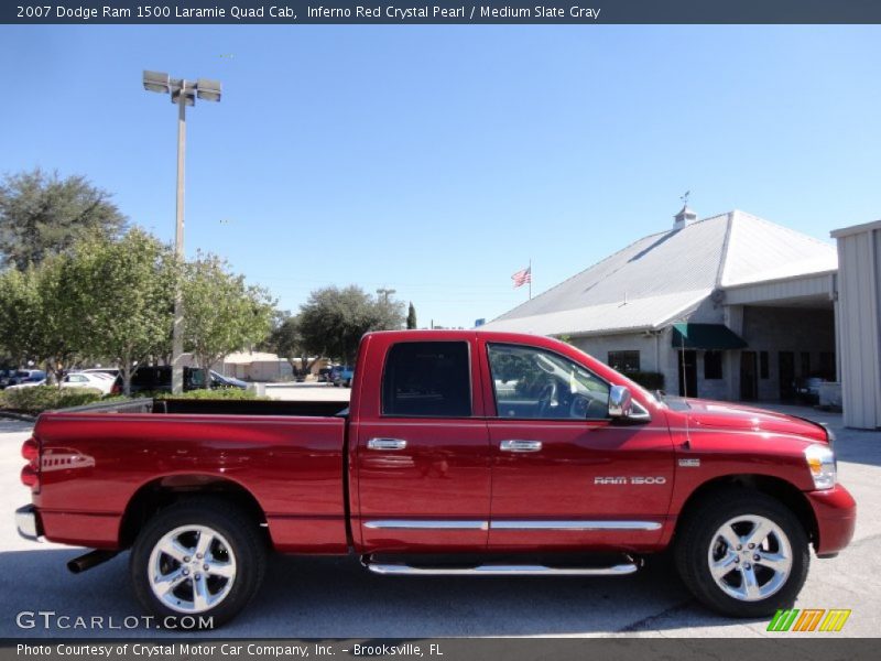 Inferno Red Crystal Pearl / Medium Slate Gray 2007 Dodge Ram 1500 Laramie Quad Cab