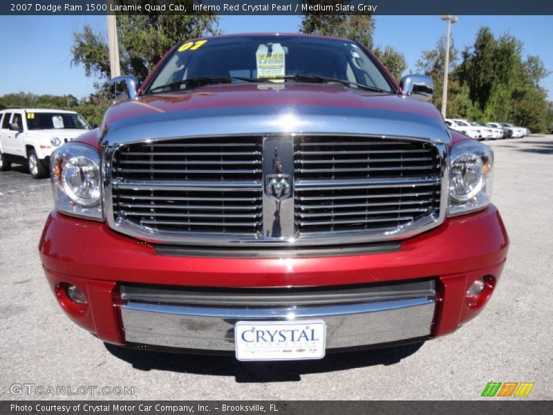 Inferno Red Crystal Pearl / Medium Slate Gray 2007 Dodge Ram 1500 Laramie Quad Cab