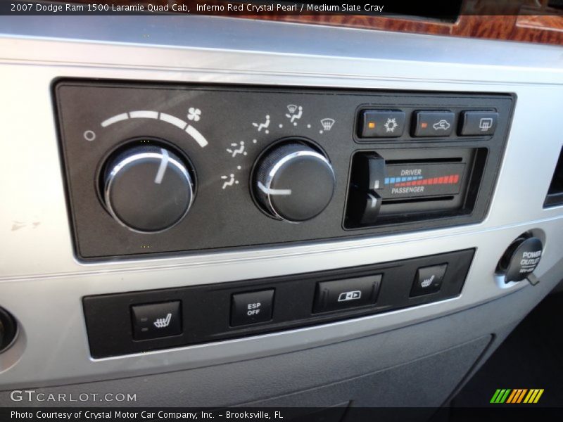 Inferno Red Crystal Pearl / Medium Slate Gray 2007 Dodge Ram 1500 Laramie Quad Cab
