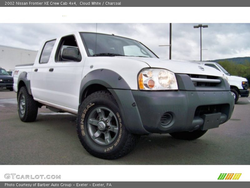 Cloud White / Charcoal 2002 Nissan Frontier XE Crew Cab 4x4