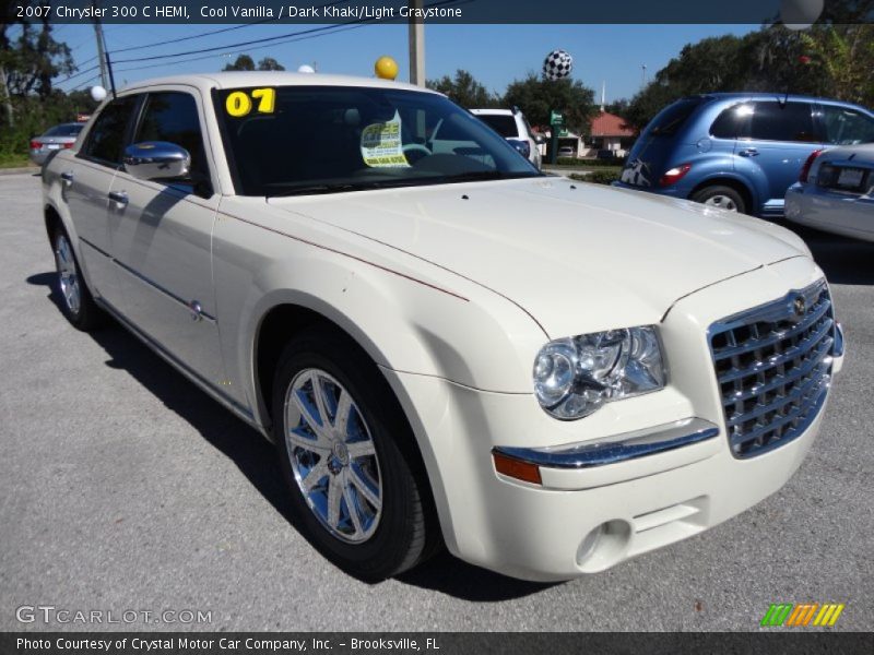 Cool Vanilla / Dark Khaki/Light Graystone 2007 Chrysler 300 C HEMI