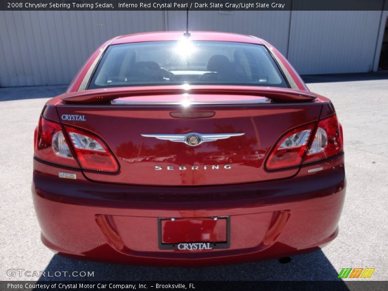 Inferno Red Crystal Pearl / Dark Slate Gray/Light Slate Gray 2008 Chrysler Sebring Touring Sedan
