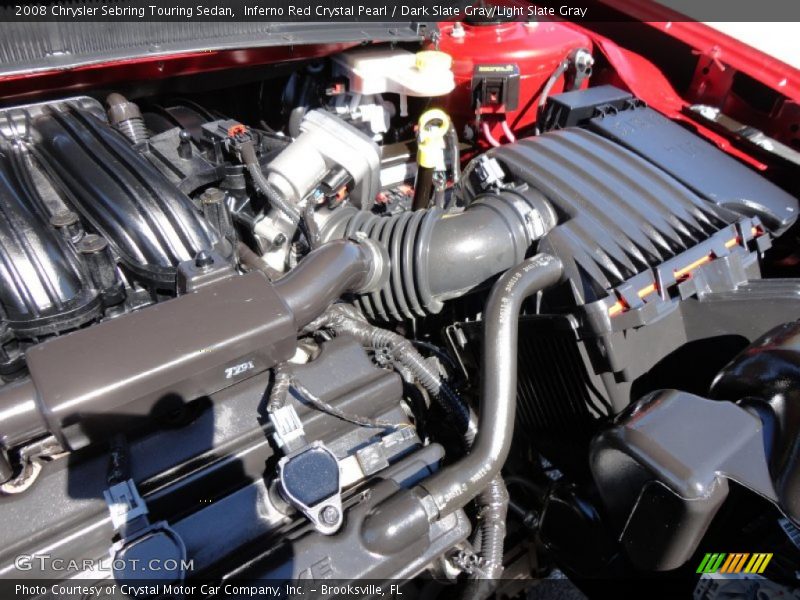 Inferno Red Crystal Pearl / Dark Slate Gray/Light Slate Gray 2008 Chrysler Sebring Touring Sedan