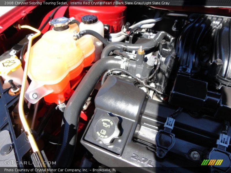 Inferno Red Crystal Pearl / Dark Slate Gray/Light Slate Gray 2008 Chrysler Sebring Touring Sedan