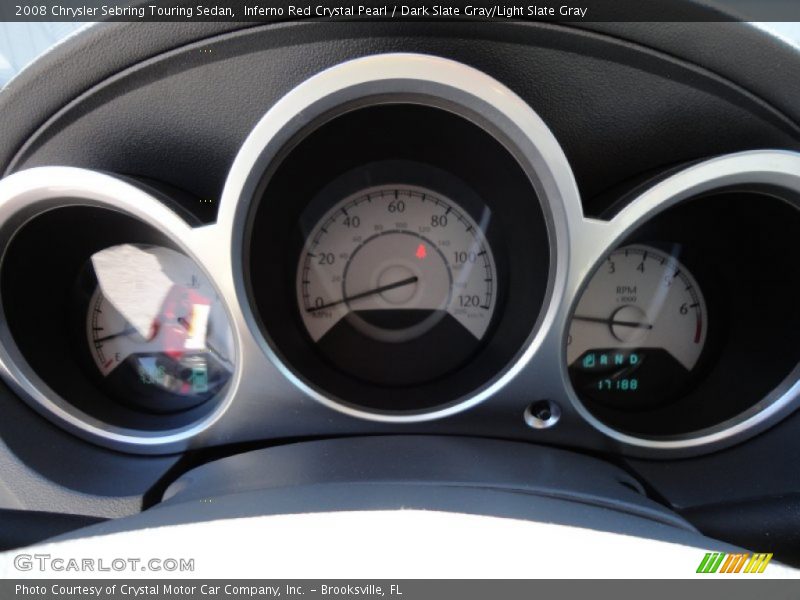 Inferno Red Crystal Pearl / Dark Slate Gray/Light Slate Gray 2008 Chrysler Sebring Touring Sedan