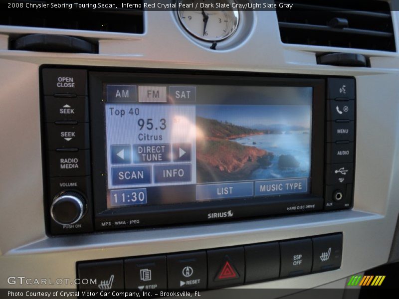 Inferno Red Crystal Pearl / Dark Slate Gray/Light Slate Gray 2008 Chrysler Sebring Touring Sedan