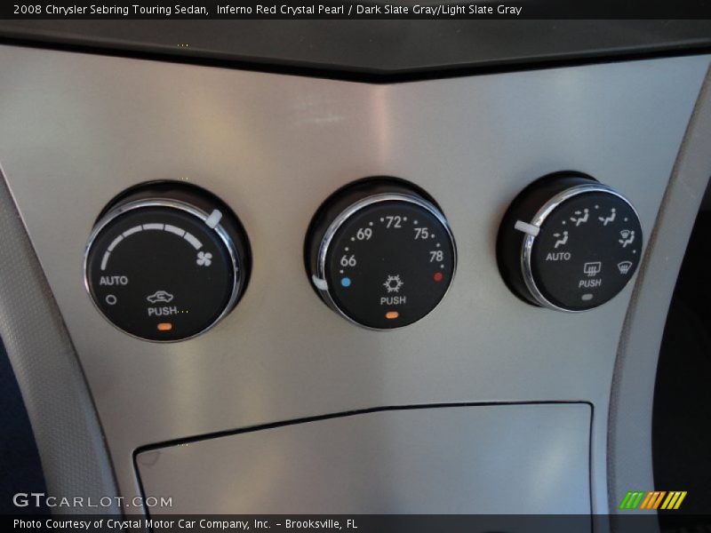 Inferno Red Crystal Pearl / Dark Slate Gray/Light Slate Gray 2008 Chrysler Sebring Touring Sedan