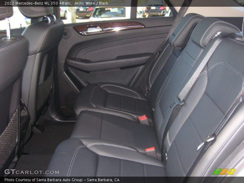Arctic White / Black 2012 Mercedes-Benz ML 350 4Matic