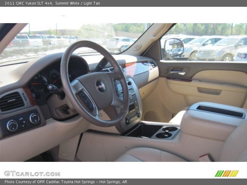 Summit White / Light Tan 2011 GMC Yukon SLT 4x4
