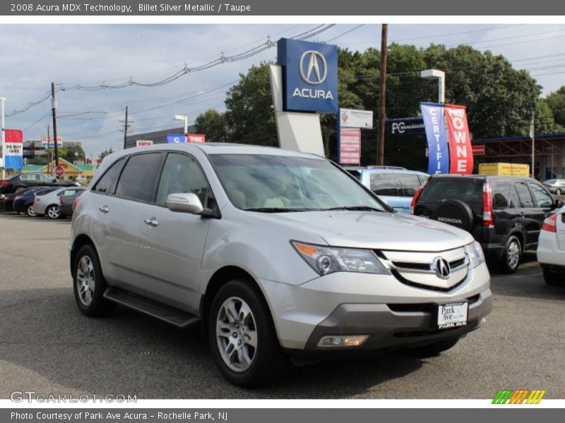 Billet Silver Metallic / Taupe 2008 Acura MDX Technology