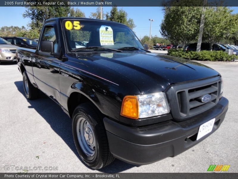 Black / Medium Dark Flint 2005 Ford Ranger XL Regular Cab