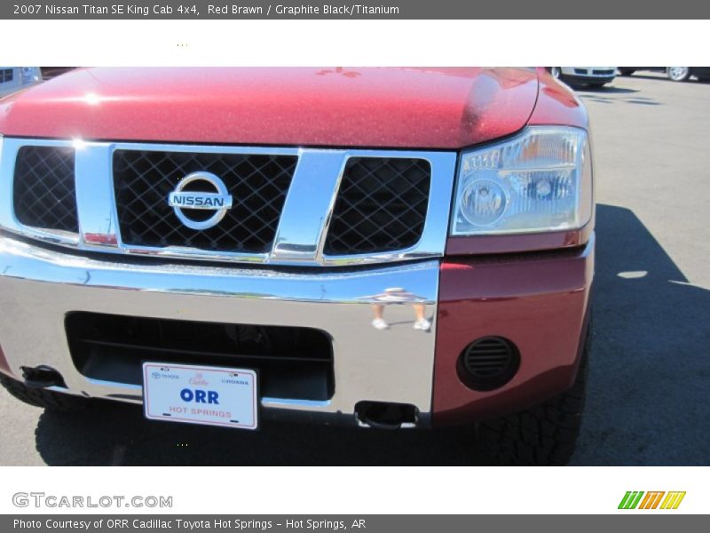 Red Brawn / Graphite Black/Titanium 2007 Nissan Titan SE King Cab 4x4