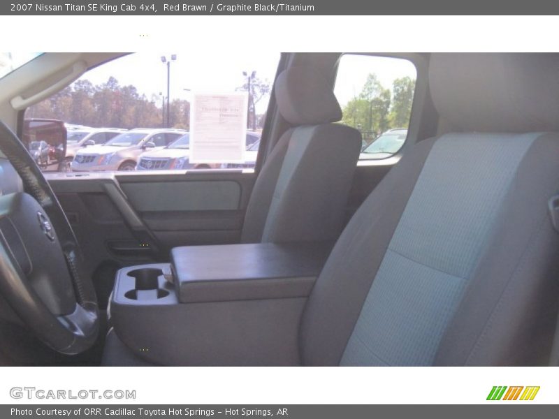 Red Brawn / Graphite Black/Titanium 2007 Nissan Titan SE King Cab 4x4
