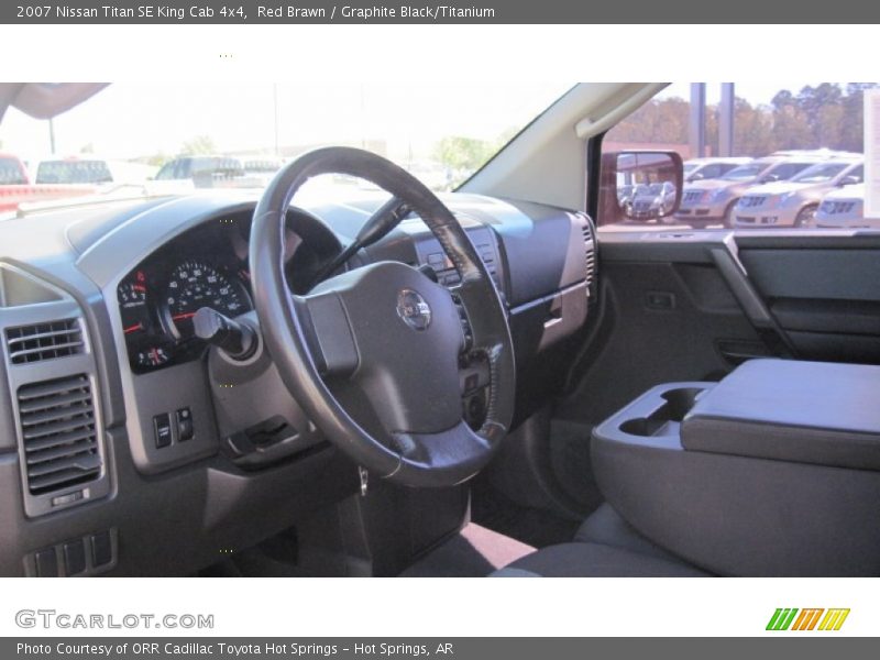 Red Brawn / Graphite Black/Titanium 2007 Nissan Titan SE King Cab 4x4