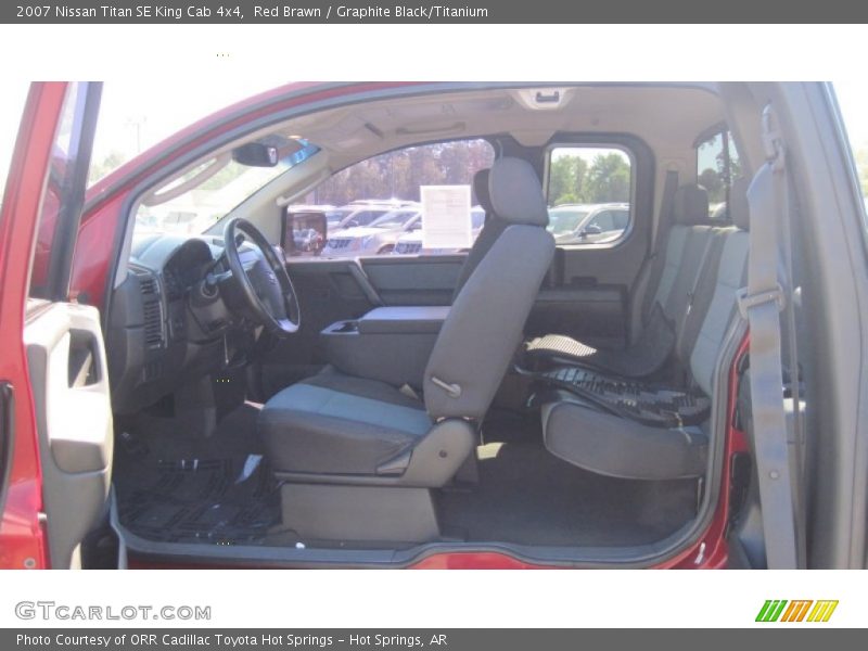 Red Brawn / Graphite Black/Titanium 2007 Nissan Titan SE King Cab 4x4