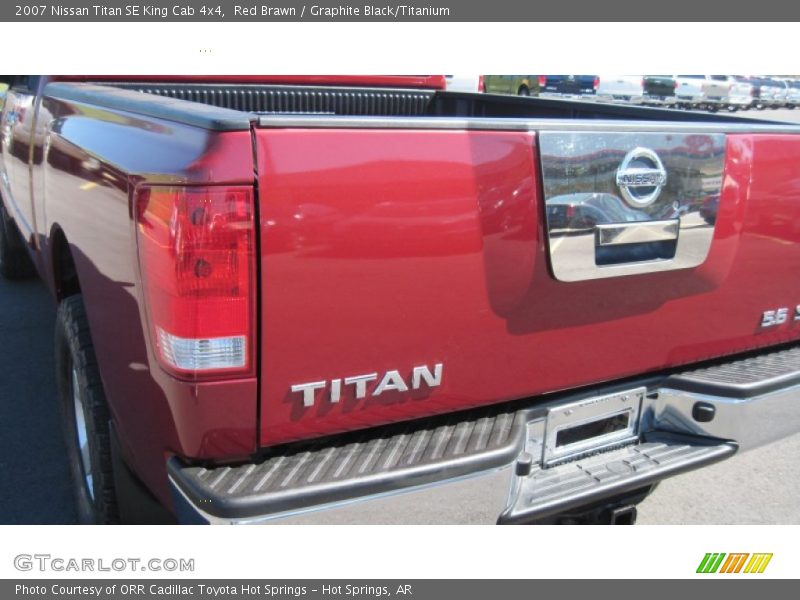 Red Brawn / Graphite Black/Titanium 2007 Nissan Titan SE King Cab 4x4