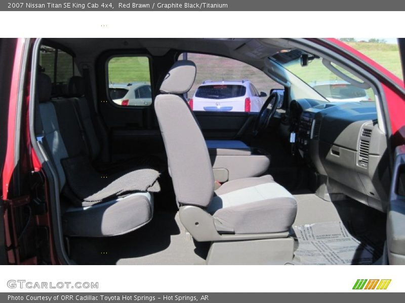 Red Brawn / Graphite Black/Titanium 2007 Nissan Titan SE King Cab 4x4