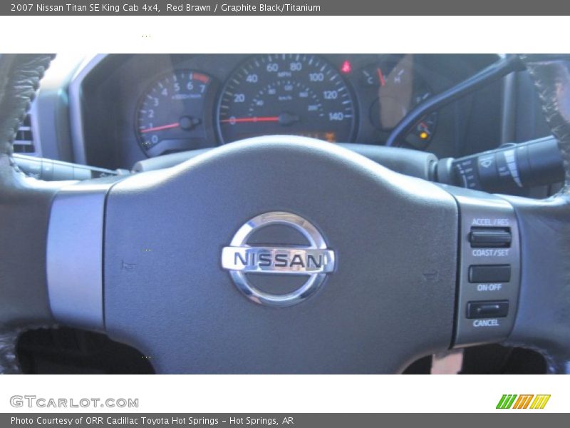 Red Brawn / Graphite Black/Titanium 2007 Nissan Titan SE King Cab 4x4