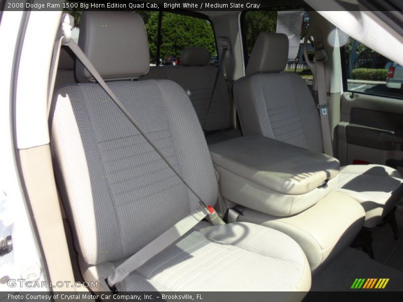 Bright White / Medium Slate Gray 2008 Dodge Ram 1500 Big Horn Edition Quad Cab
