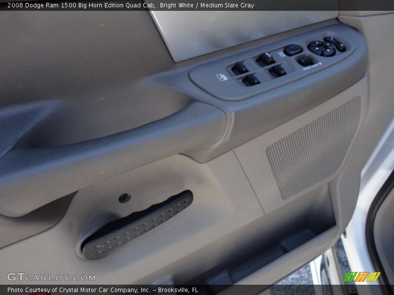 Bright White / Medium Slate Gray 2008 Dodge Ram 1500 Big Horn Edition Quad Cab