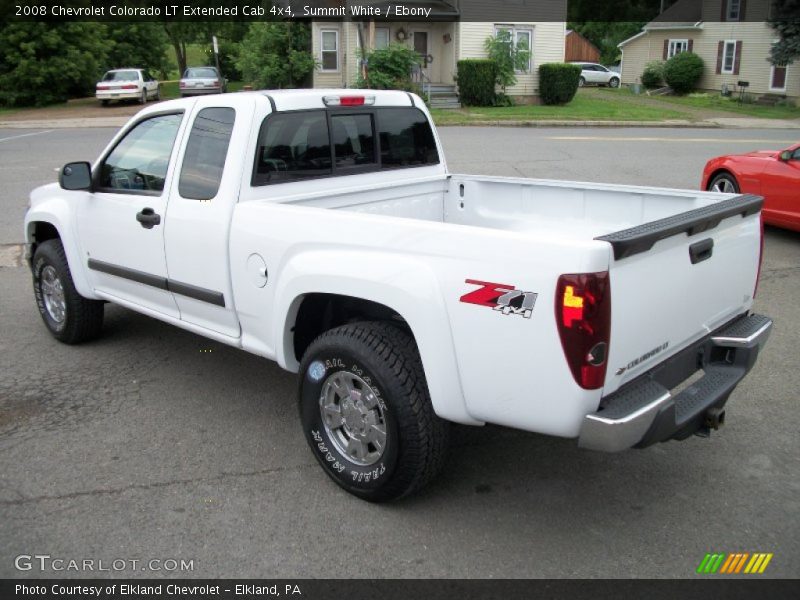 Summit White / Ebony 2008 Chevrolet Colorado LT Extended Cab 4x4