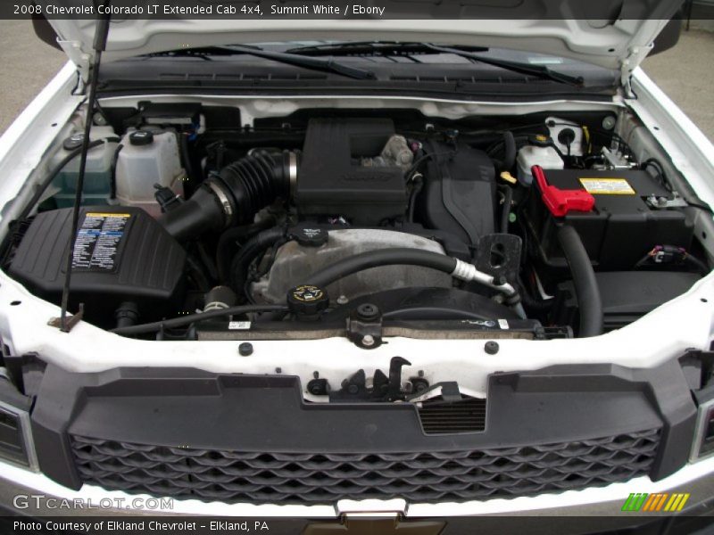 Summit White / Ebony 2008 Chevrolet Colorado LT Extended Cab 4x4